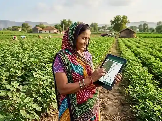 Digital Crop Survey Gujarat 2026 – AgriStack app, Kharif and Rabi seasons, farmer benefits