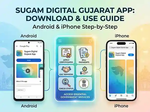 Sugam Digital Gujarat App | how to download and use sugam digital gujarat services on Android and iPhone 2026